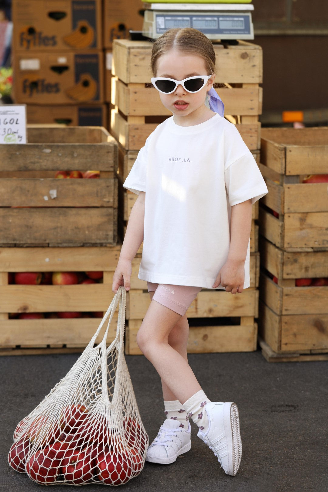 KIDS SOCKS / 2 PAIR / FLOWERED