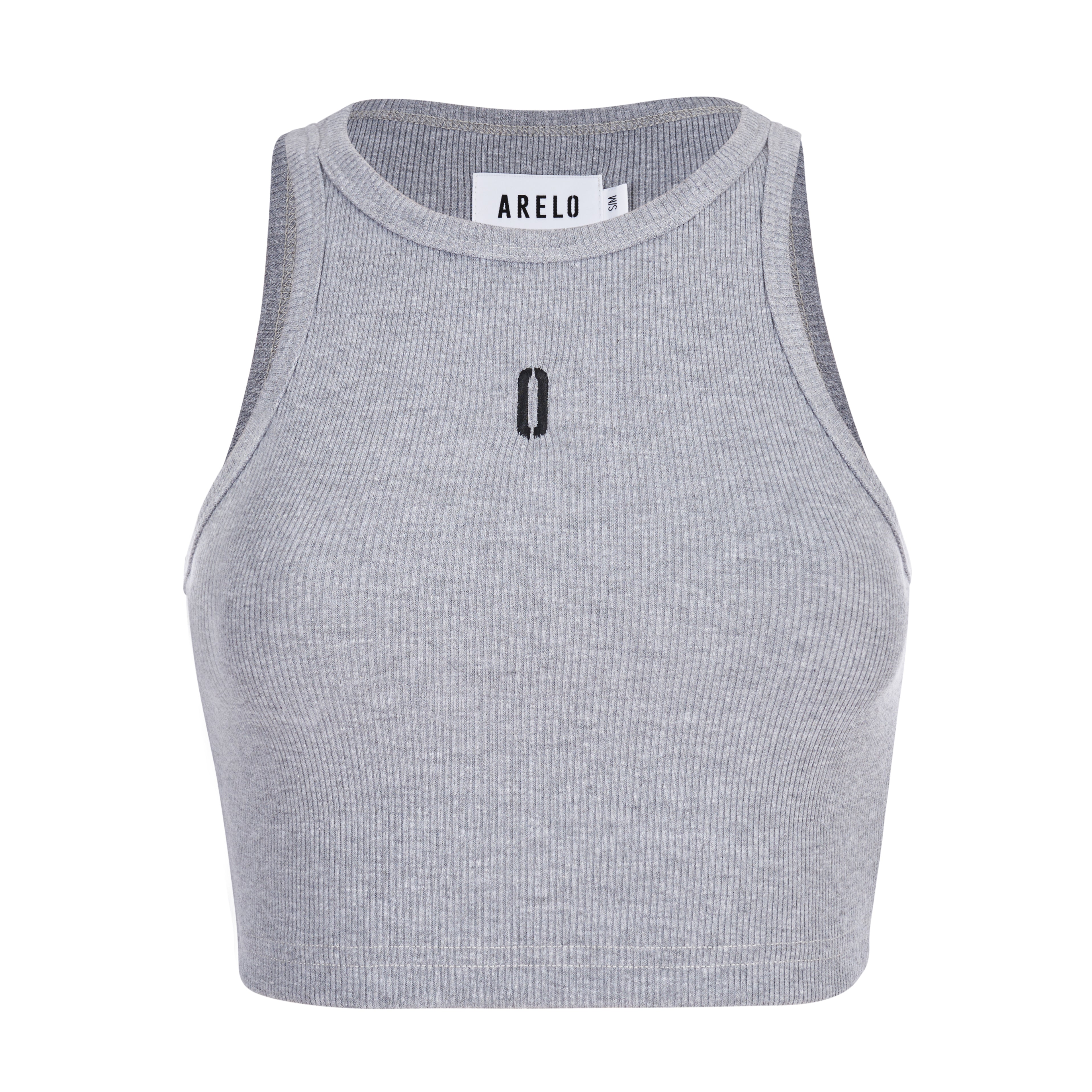 Crop top - Grey/Black