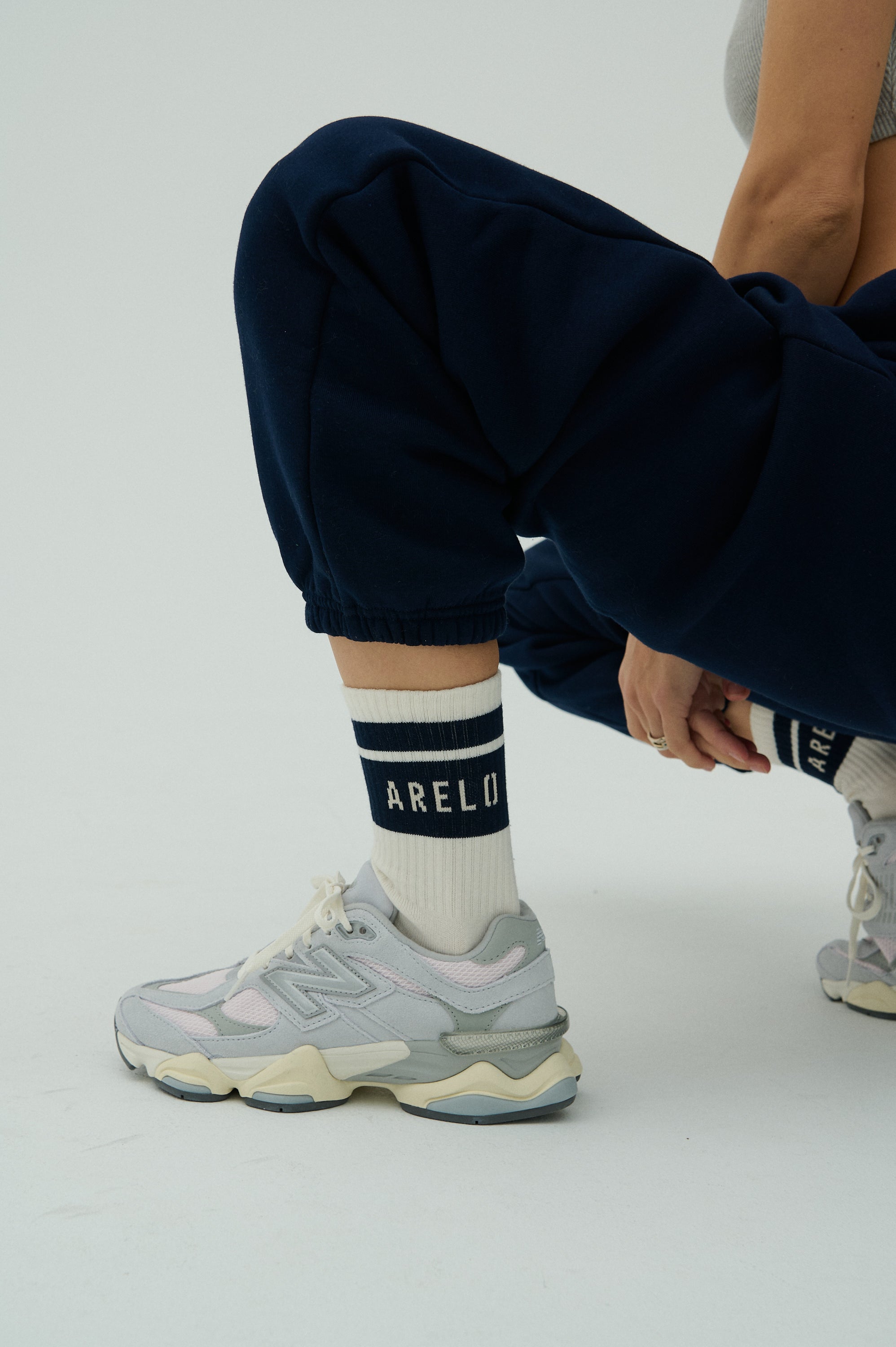 Unisex Socks – Off - White/Green/Navy
