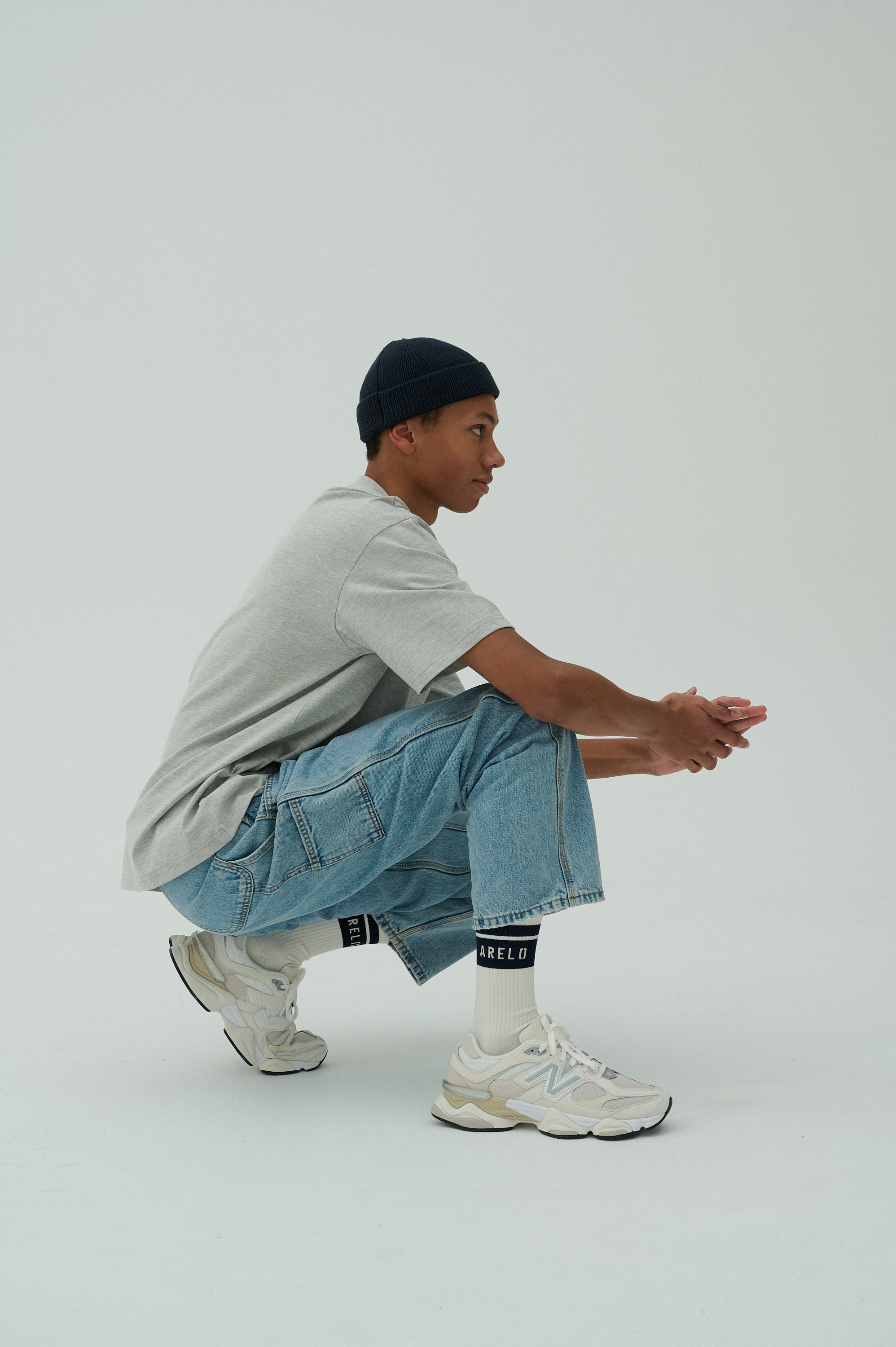 Men T-shirt Grey/Black