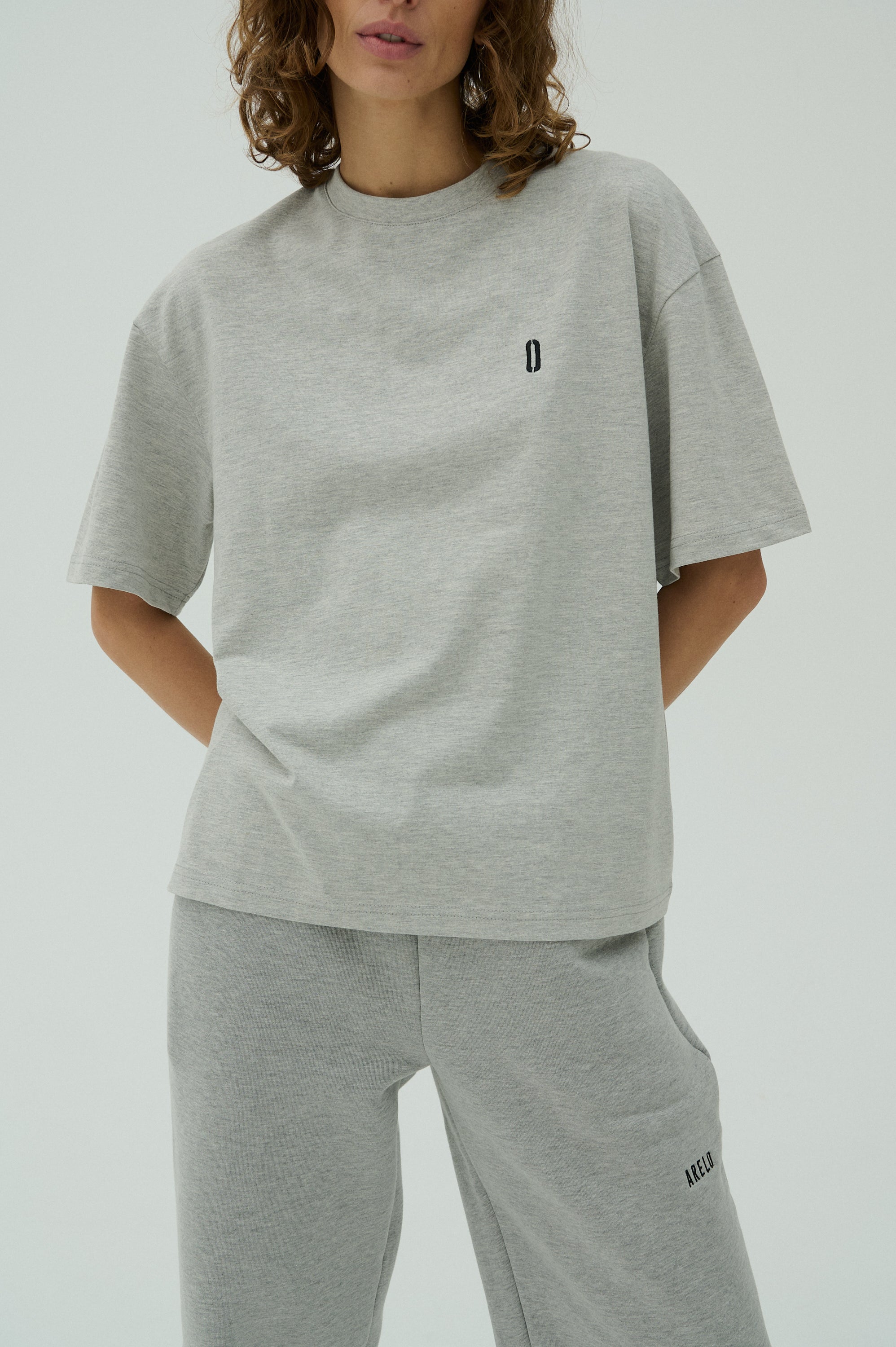 Marškinėliai Pilka/Juoda