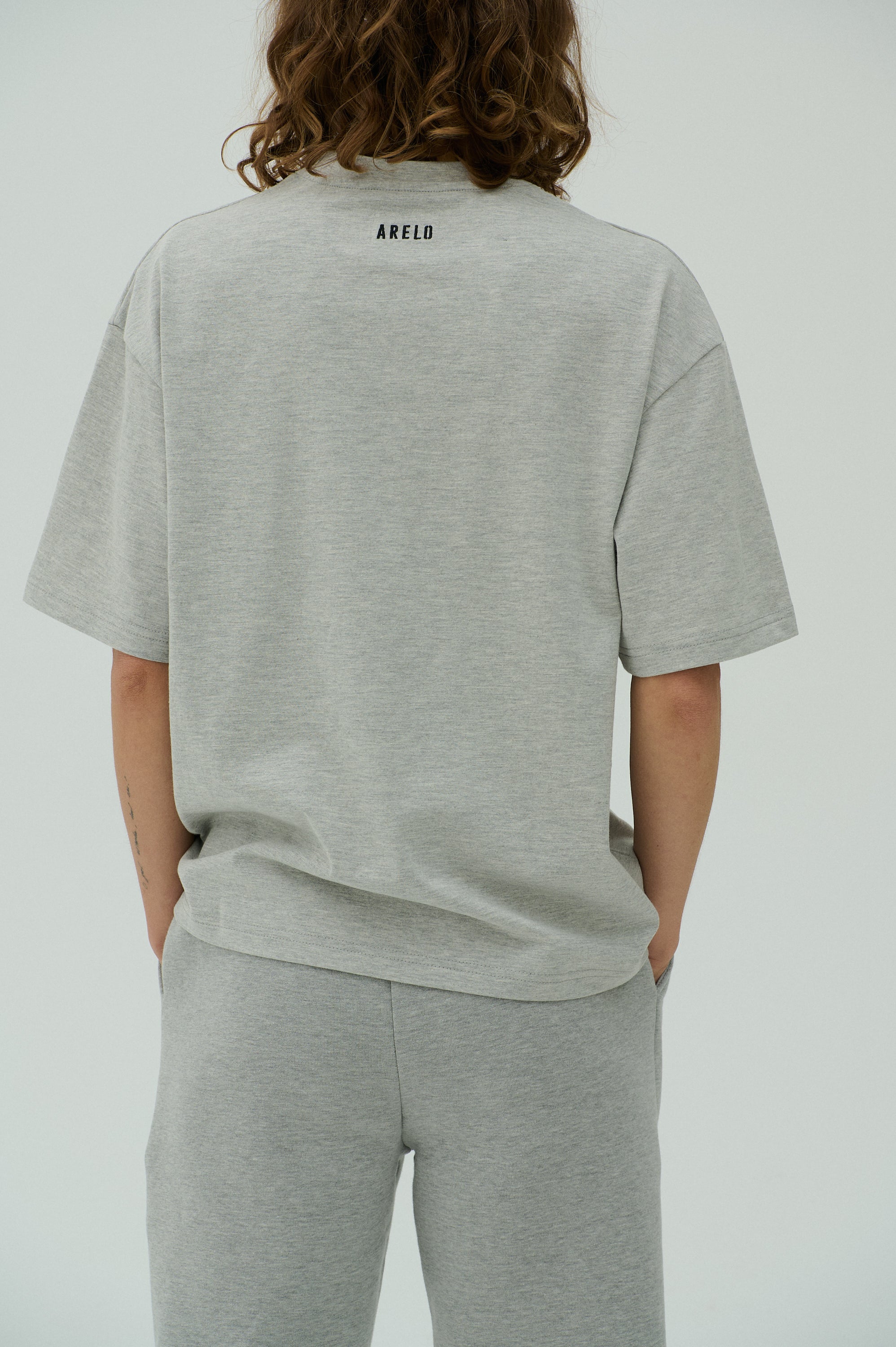 Marškinėliai Pilka/Juoda