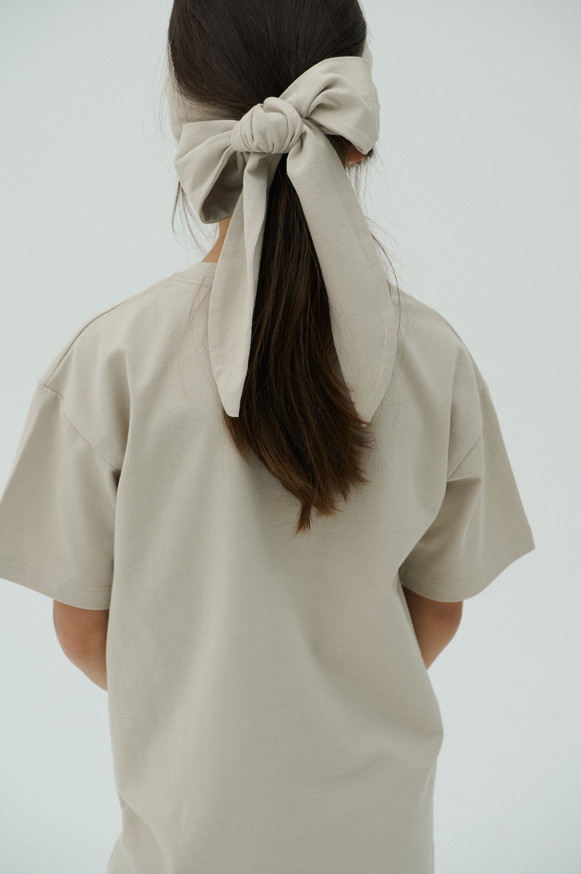 Children Basic Head And Neck Wrap - Beige/Blue