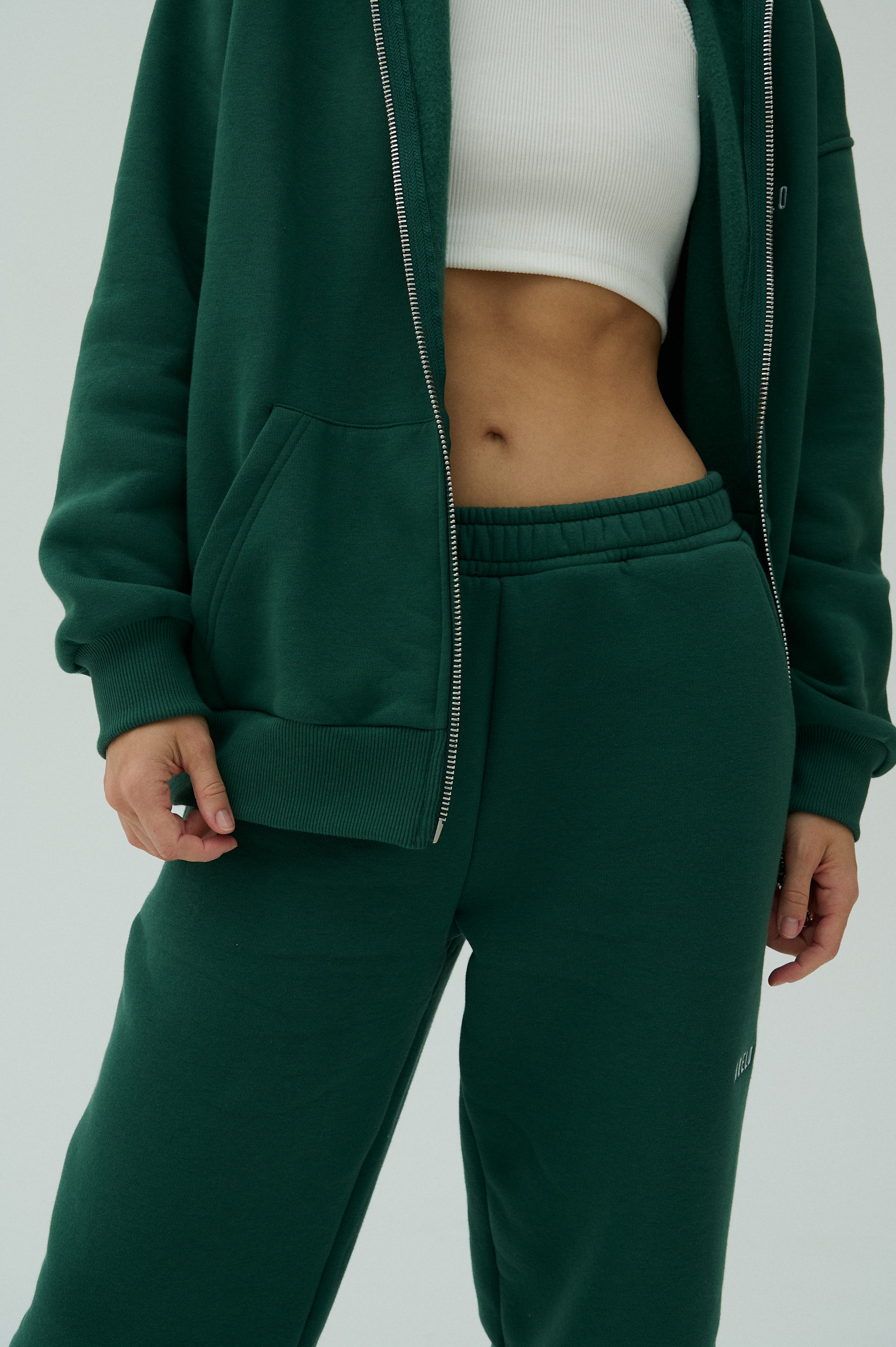 Sweatpants - Green/White