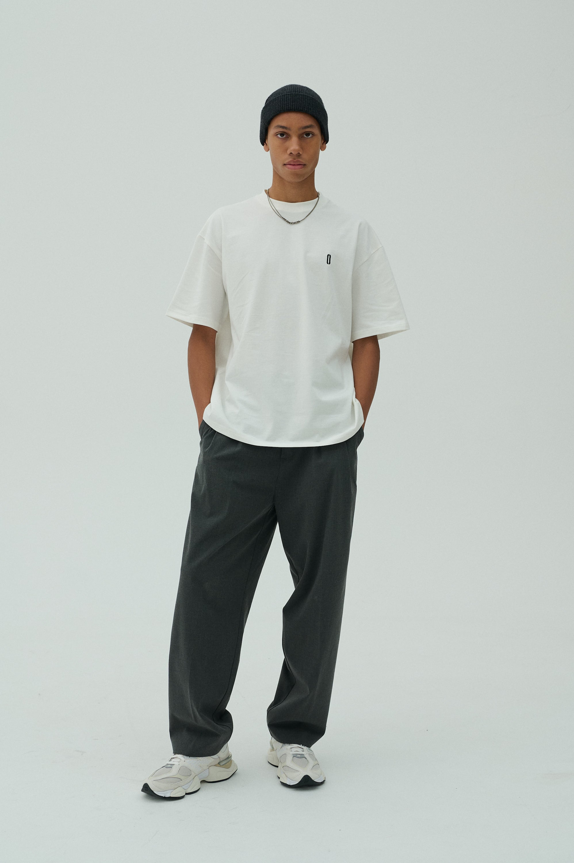 Men T-shirt White/Black