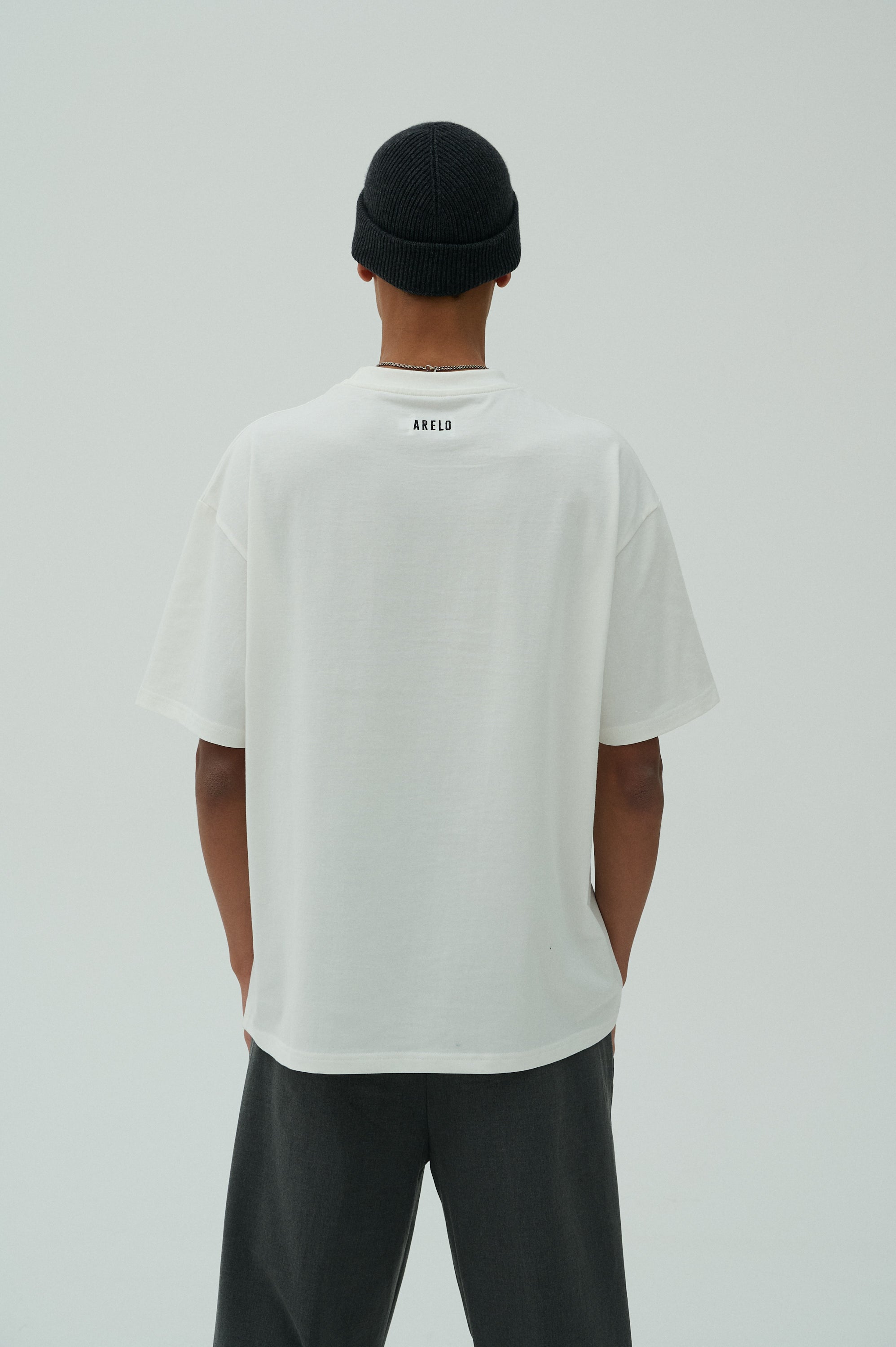 Men T-shirt White/Black