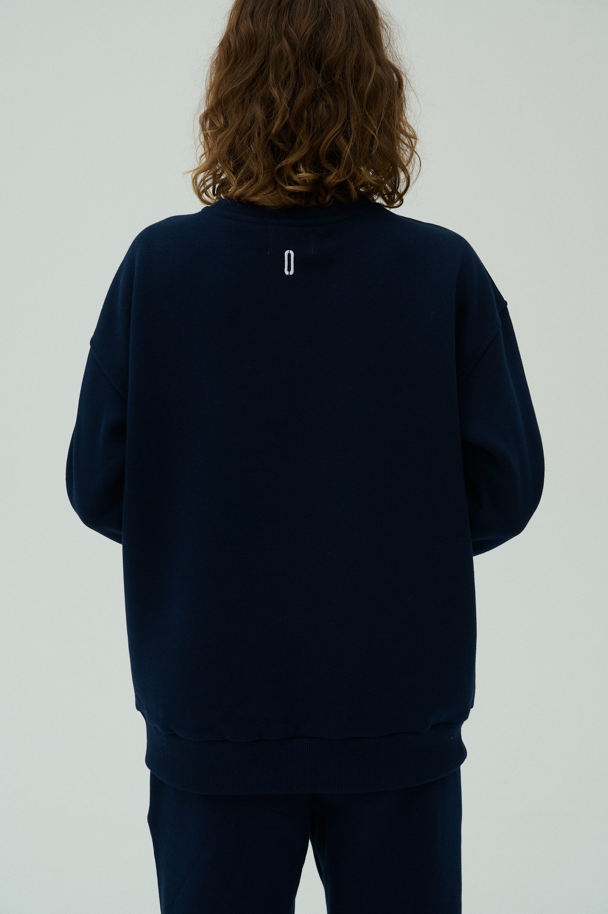 Sweater crewneck - Heather Navy/White