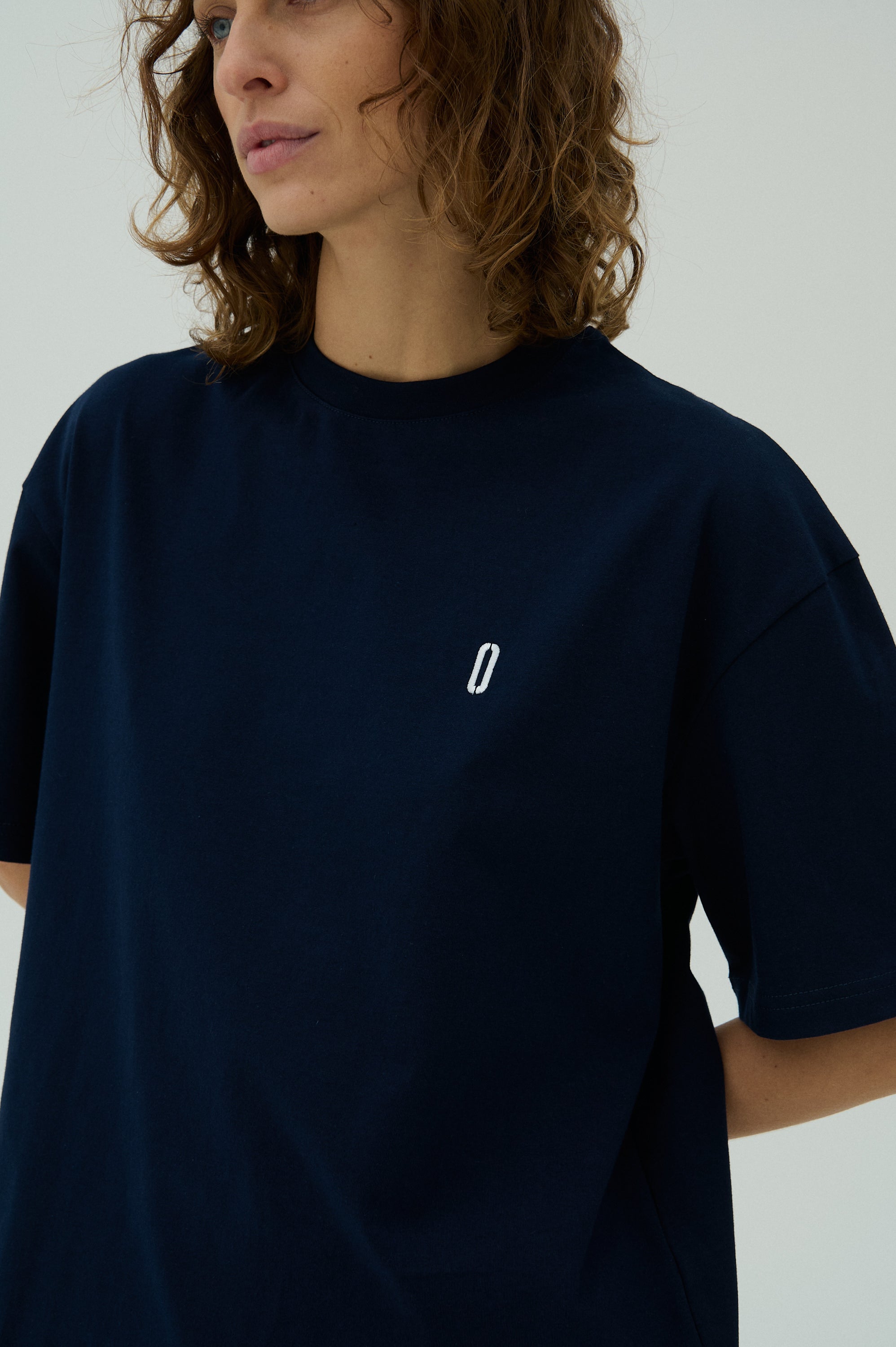 T-shirt Navy/White