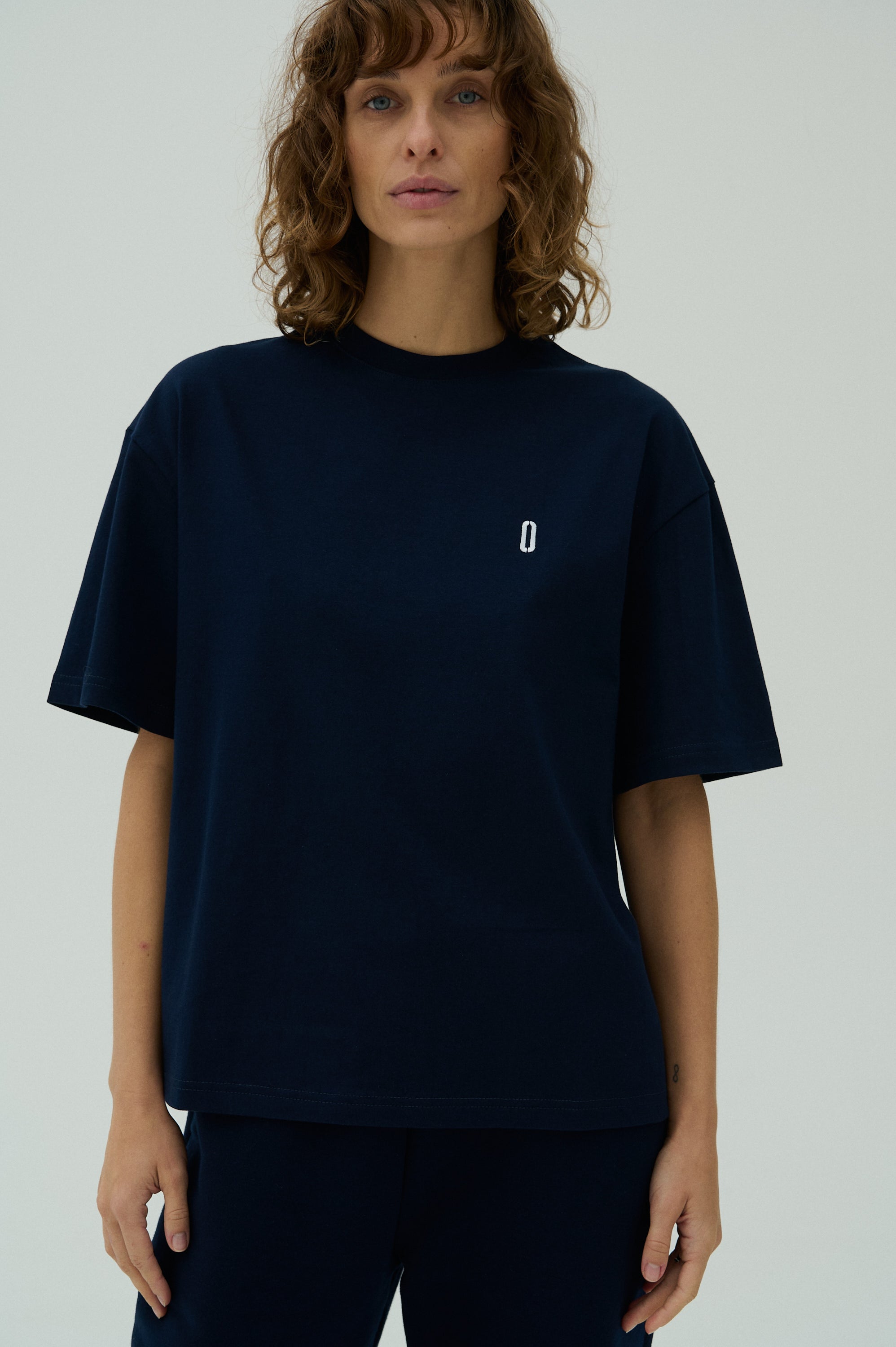 T-shirt Navy/White