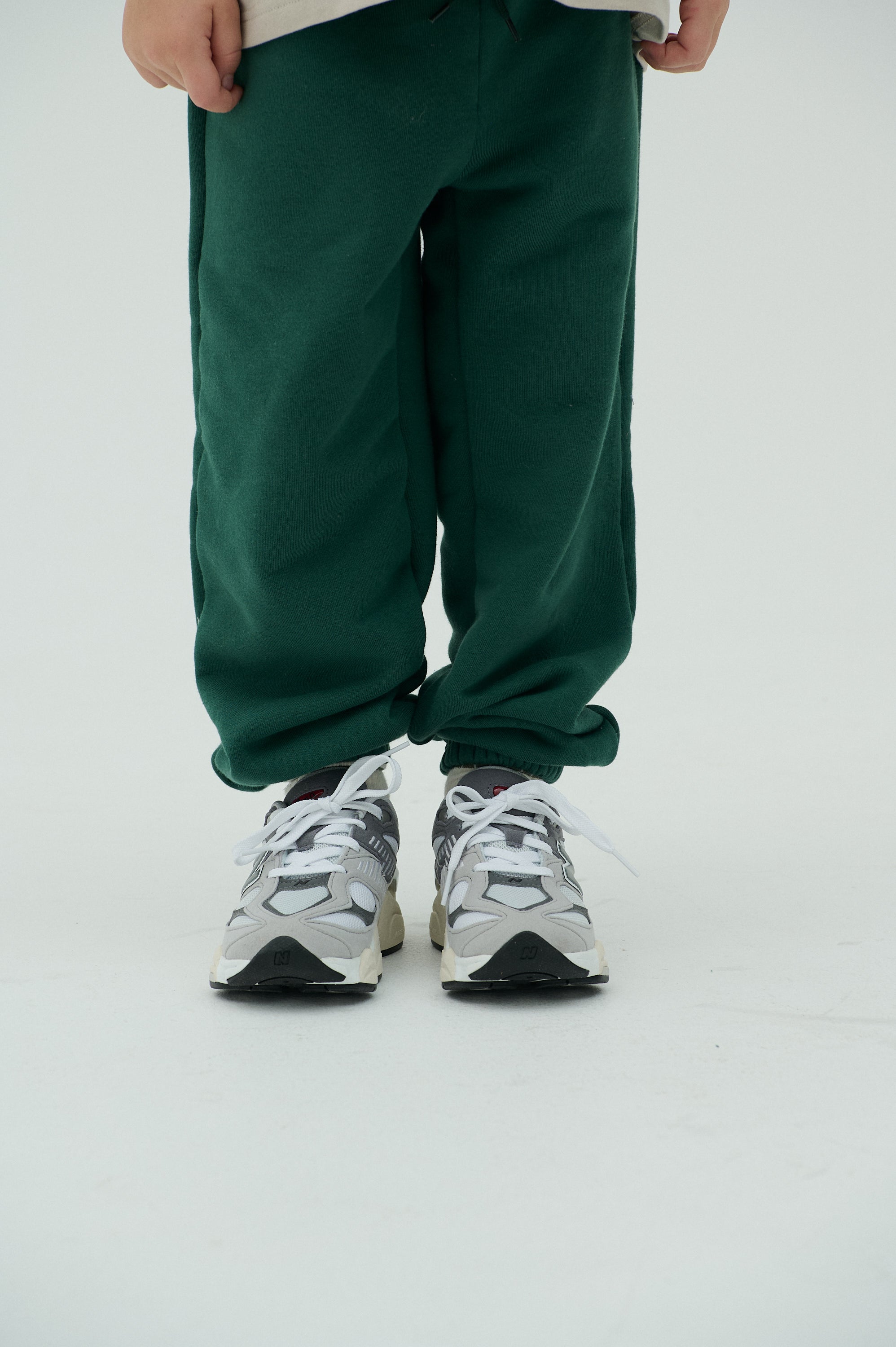 Children Jogging Pants - Green/White