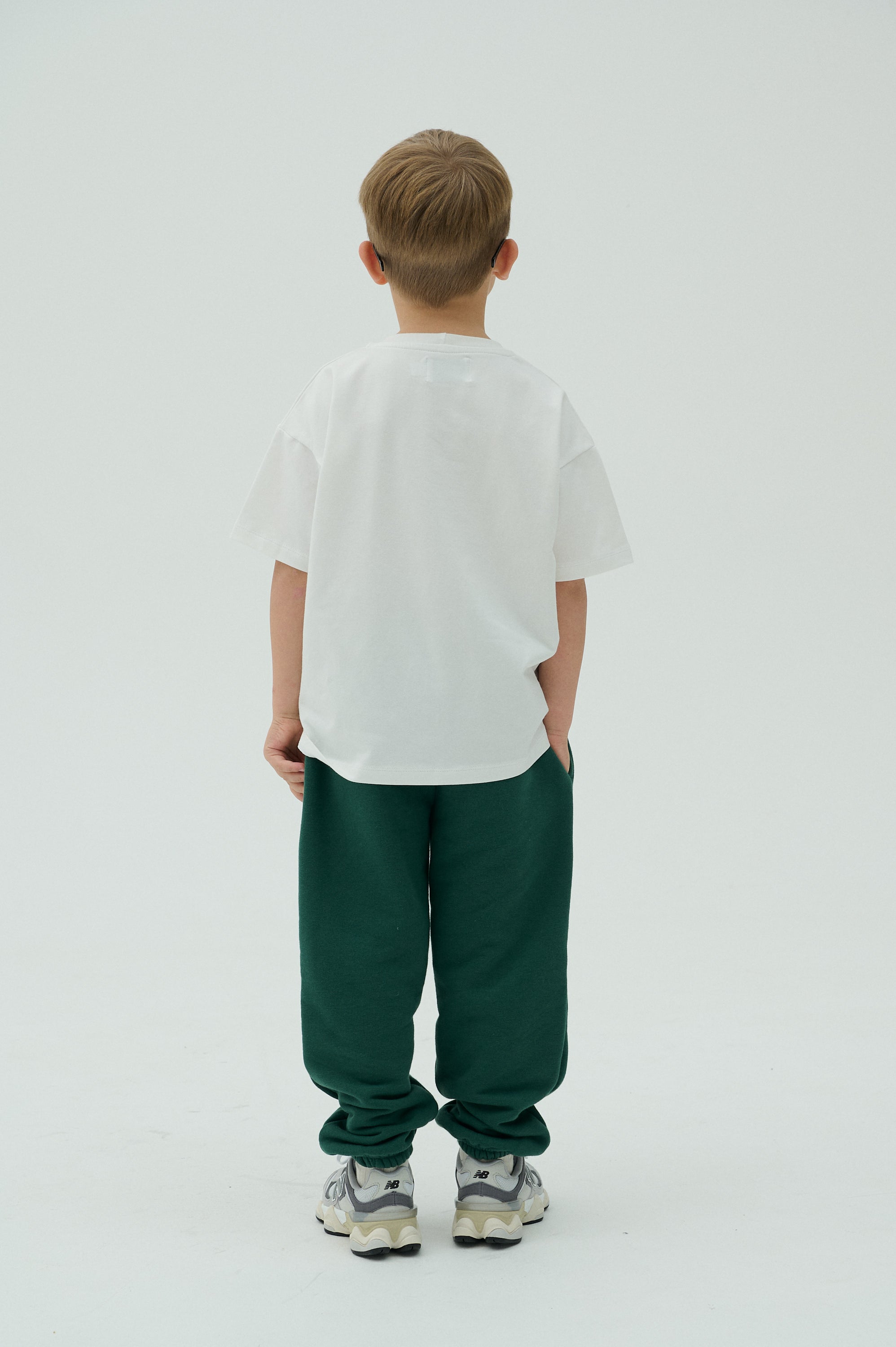 Children Jogging Pants - Green/White