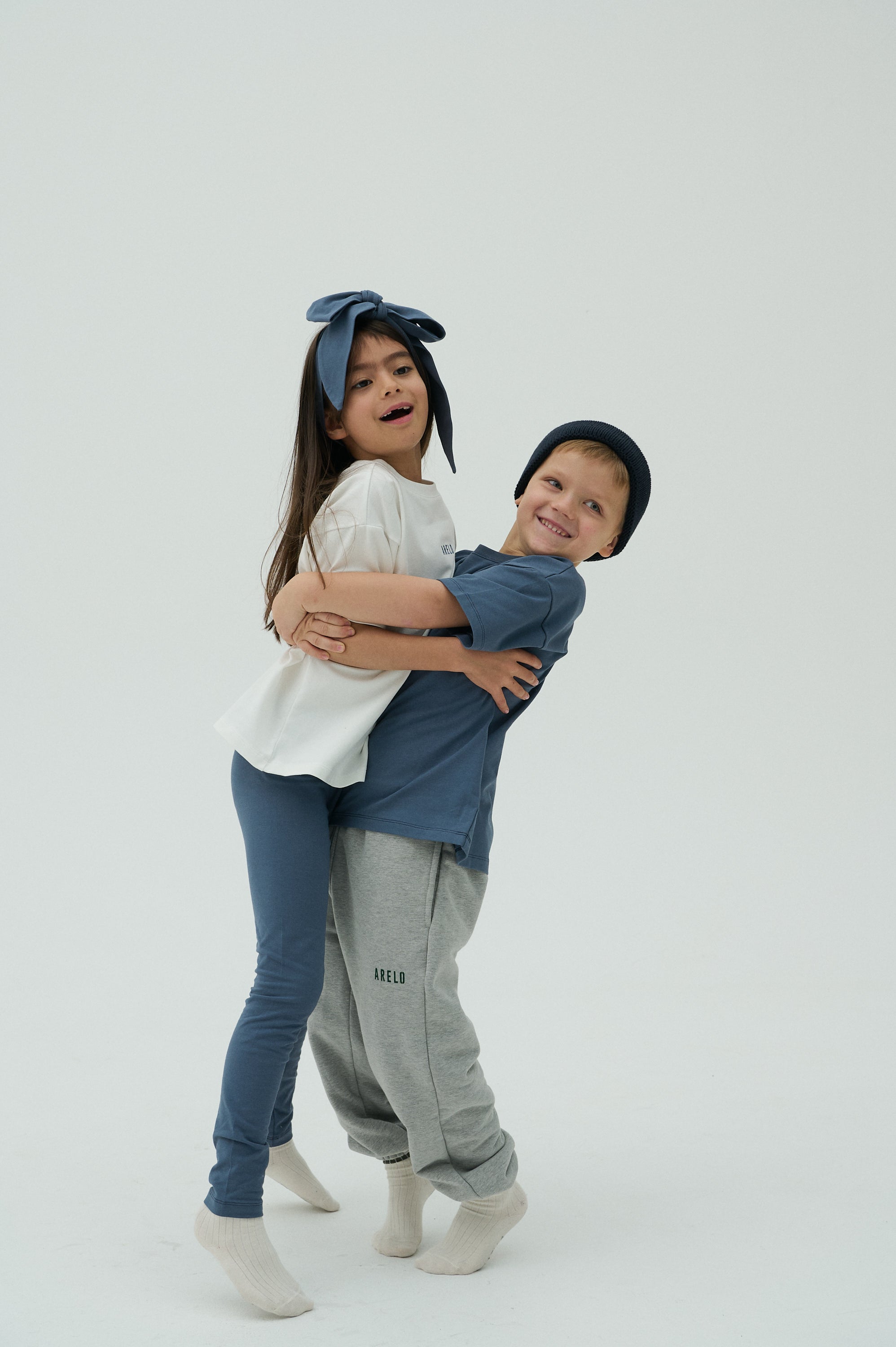 Children Jogging Pants - Grey/Green