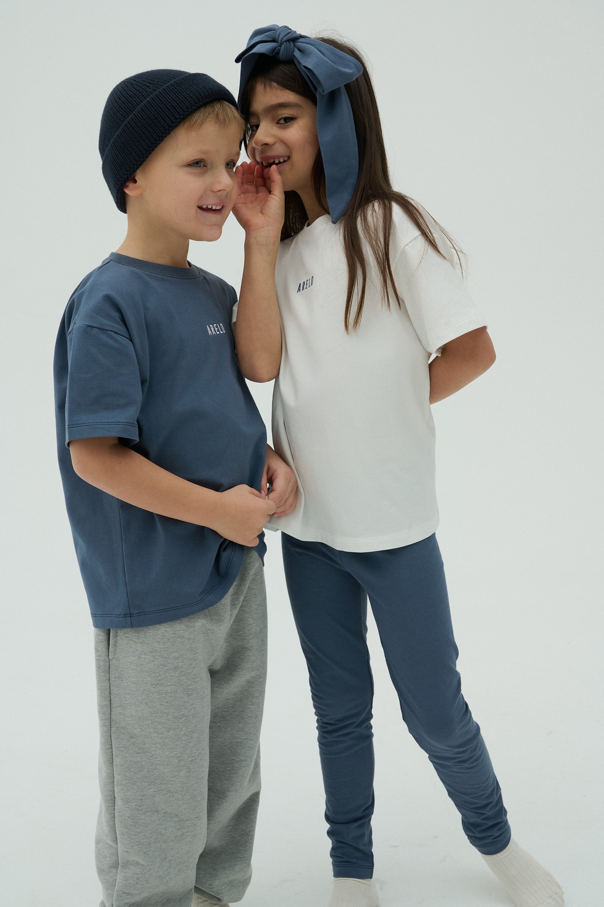 Children Basic Jersey Leggings - Blue